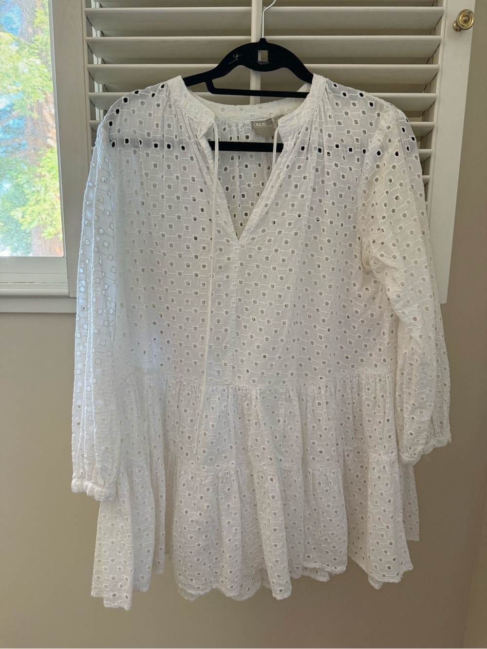 ASOS White Eyelet Tunic